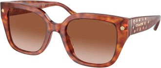 Coach HC8392U CR611 577413 Womens Sunglasses Tortoiseshell Size 53