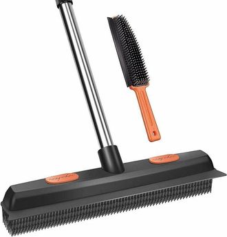 OEM Balai &Eacute;pilateur - Caoutchouc Tpr &Eacute;lectrostatique - Pour Poils D Animaux Sur Sol Tapis Voiture - 1 Pi&egrave;ce