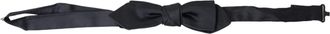 Dolce & Gabbana Mens Pretied Bow Tie Silk - Black - One Size