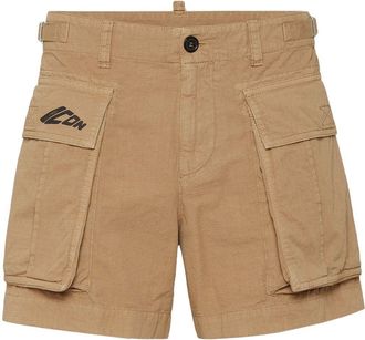 Dsquared2 Cargo corti con stampa Icon - Toni neutri