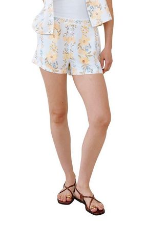 Bella Dahl Catalina Floral Linen Blend Shorts in Wildflower at Nordstrom, Size X-Small