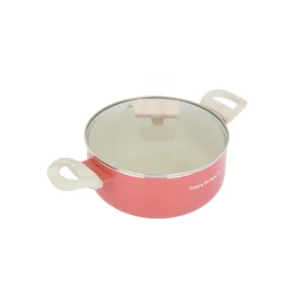 KASANOVA Casseruola 22 cm corallo Cooking Therapy con coperchio