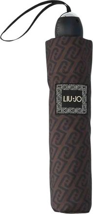 Liu Jo Paraguas Peque&ntilde;o con Monograma - Accessories - Mujer - Marr&oacute;n - ONE SIZE