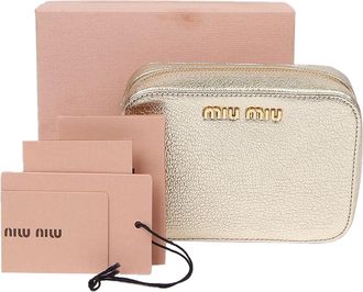 Miu Miu Logo Zip Pouch