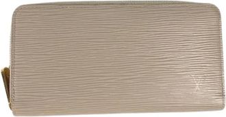 Louis Vuitton Pre-owned Long wallet (bi-fold) - Dames - Vintage Accessoires - Beige - ONE Size - Leer - Vintage