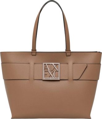 A|X Armani Exchange Bolso Shopper - Bags - Mujer - Beige - ONE SIZE