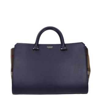 Burberry Damens Handtaschen Blau/Dunkelblaues Leder