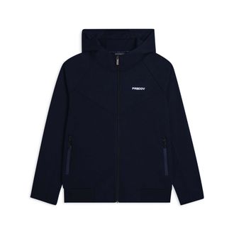 Freddy Felpa full zip con cappuccio mesh e cuciture a blocchi