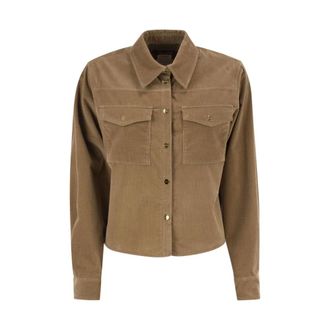 Max Mara Mstrivolo Corduroy Overshirt - Blouses & Shirts - Mujer - Beige - 2XS