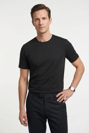 Marvelis T-Shirt MARVELIS, Herren, Gr. 4XL, schwarz, Obermaterial: 100% Baumwolle, regular fit, Rundhals, Shirts T-Shirt, Doppelpack, basic, Rundhals, Unterzie