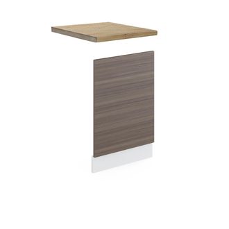 Vicco Panel Frontal R-line, Gris, 45 Cm, Et Roble