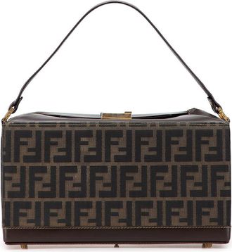 Fendi Pre-owned Fendi Zucca Canvas Push Lock Box Handbag Ladies 83155920981