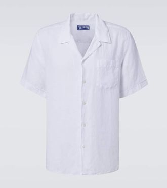 Vilebrequin Charli linen bowling shirt