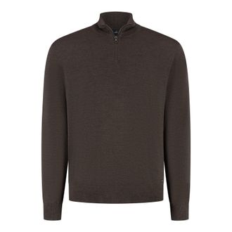 Wahts Mens Knitwear, TargetGroup:Men Dark Brown Melange / XXL