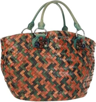 Miu Miu Pre-owned Handbags, female, Multicolor, Size: ONE SIZE Pre-owned Leather Handbag