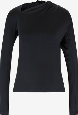 Victoria Beckham Langarm-Jersey-Top Slash Neck