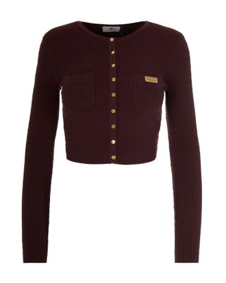 Elisabetta Franchi Fitted Ribbed Knit Top