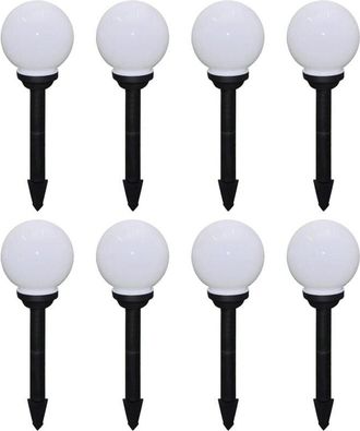 vidaXL Vidaxl - Lámparas de jardín para camino 8 uds con pica de tierra 15 cm