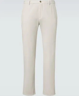 Agnona Pantalones chinos en mezcla de algod&oacute;n