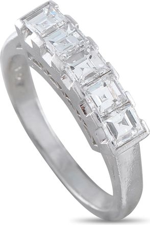 Luxury Bazaar Platinum 1.32ct Diamond Ring MF46-052126