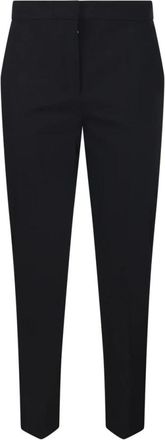Max Mara Broeken, Dames, Zwart, L, Leer, Malika Pants