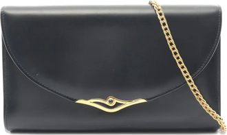 Cartier 2010-2025 Leather Sapphire Chain crossbody bag - Zwart