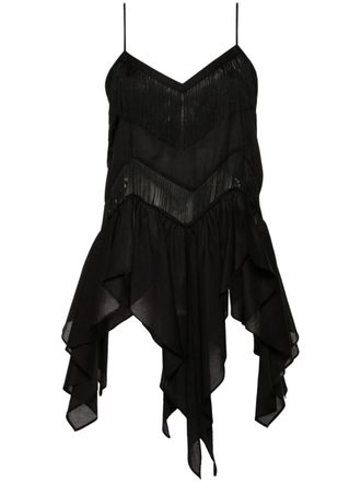 Pinko Gedrapeerde top - Zwart