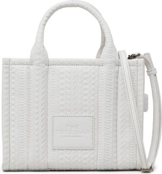Marc Jacobs The Small monogram leather tote bag - women - Leather - OS - White