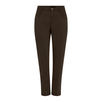 C.Ro Dames, Broeken, Bruin, Maat: 3XL