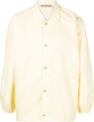 Fear of God logo-patch jacket - men - Nylon/Polyester - L - Yellow
