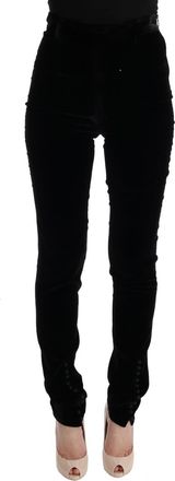 Ermanno Scervino Velvet Slim Fit Womens Pants