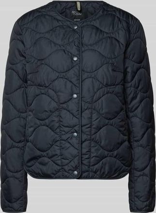 Camel Active Steppjacke mit Rundhalsausschnitt in Dunkelblau, Gr&ouml;&szlig;e 34