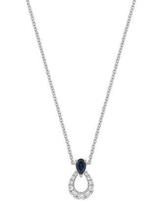 Bony Levy 18K 0.46 ct. tw. Diamond & Sapphire Necklace