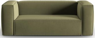 BLOOMINGLOFT 2-Sitzer Design Sofa Mackay mit Samtbezug