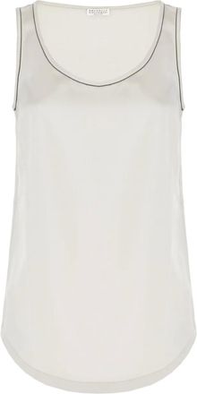 Brunello Cucinelli Top con decorazione - Toni neutri