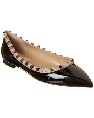 Valentino Rockstud Patent Flat