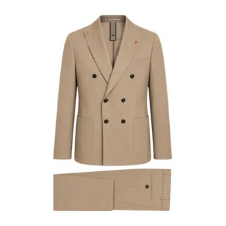 Mulish Hombre, Trajes, Beige, Talla: L