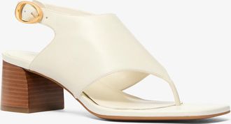 Michael Kors Kya Flex Leather Thong Sandal