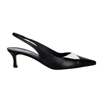 Pollini Schoenen, Dames, Zwart, 39 EU, Leer, Pumps