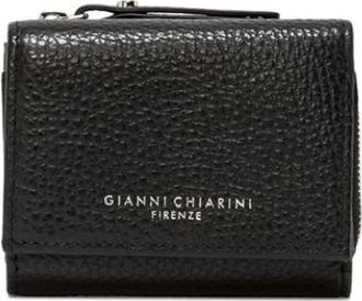 Gianni Chiarini Elegante Polyester Portemonnee en Kaarthouder - Dames - Portefeuilles - Zwart - ONE Size - Polyester - Accessoires