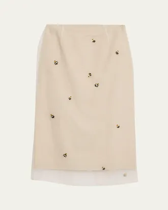 Bernadette Roxane Lady Bug Layered Midi Skirt