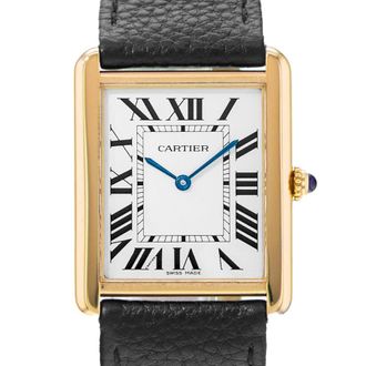 Cartier Pre-owned Cartier Tank Solo Quartz Silver Dial Ladies Watch W1018855