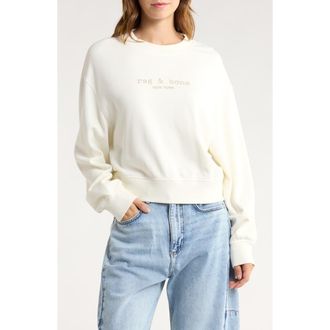 Rag & Bone Logo Terry Sweatshirt in Chalk at Nordstrom Rack, Size Medium