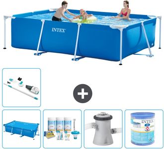 Intex Piscina Con Estructura Rectangular - 300x200x75 Cm - 7-piezas S30162