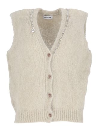 Shirt a Porter V-Neck Knit Mohair Gilet