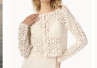 Cami NYC Kayseri Crochet Cardigan In Ceramic