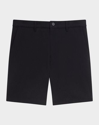 Theory Mens Classic Fit Flat-Front Shorts