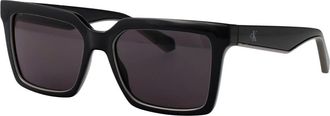 Calvin Klein Jeans Stijlvolle zonnebril Ckj 25602S - unisex - Zonnebrillen - Zwart - 54 MM - Accessoires