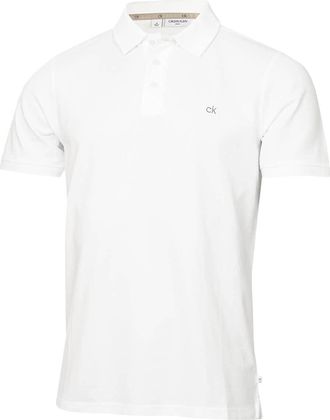 Calvin Klein Mens Planet Polo Shirt - White - XL