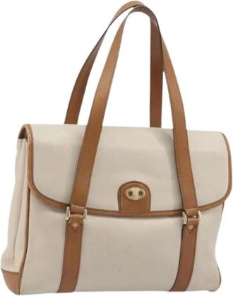 Celine Pre-owned Handbags, female, White, Size: ONE SIZE Pre-owned Vintage Hand Bag